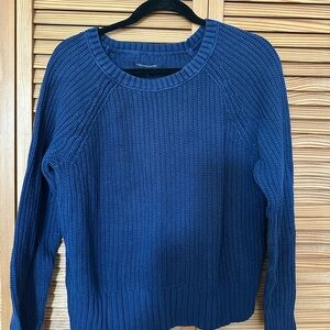 American Eagle Outfitters Navy Knit Sweater